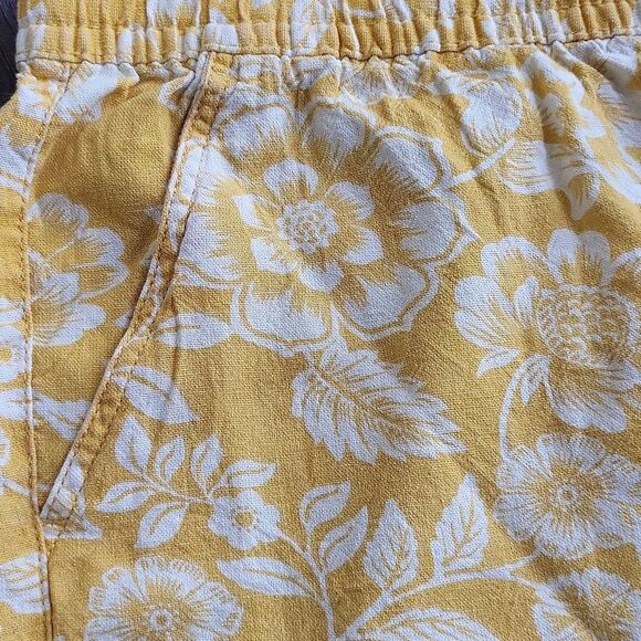 EUC Linen Terra & Sky women's floral 4 pockets oversized plus size short, 3X - Picture 4 of 7